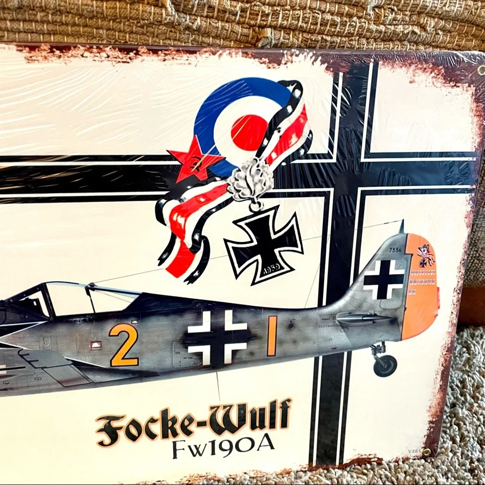 NEW Heavy Duty Steel Focke-Wulf FW190A Metal Sign